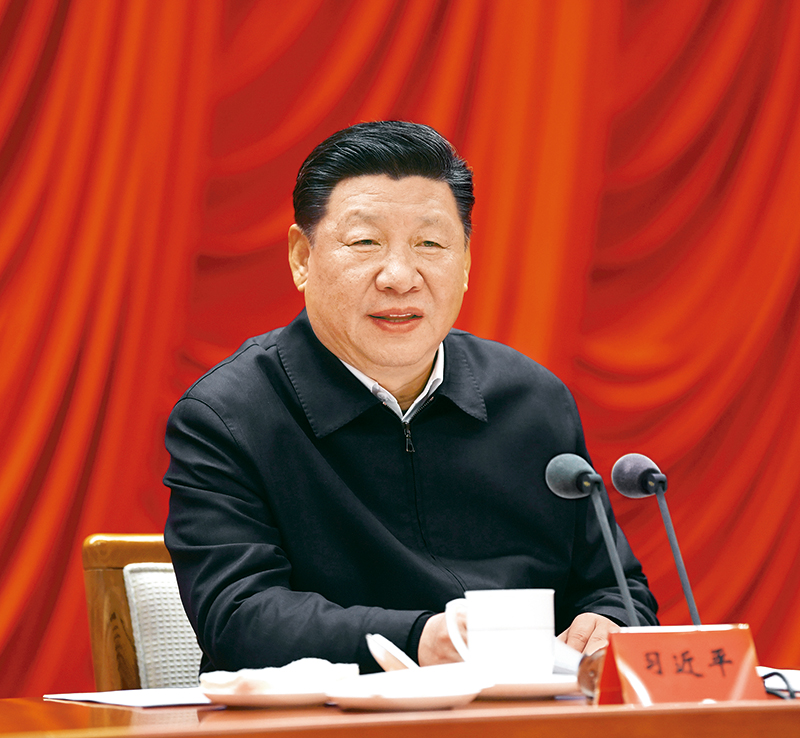 　　2019年1月21日，省部级主要领导干部坚持底线思维着力防范化解重大风险专题研讨班在中央党校开班。中共中央总书记、国家主席、中央军委主席习近平在开班式上发表重要讲话。 新华社记者 饶爱民/摄